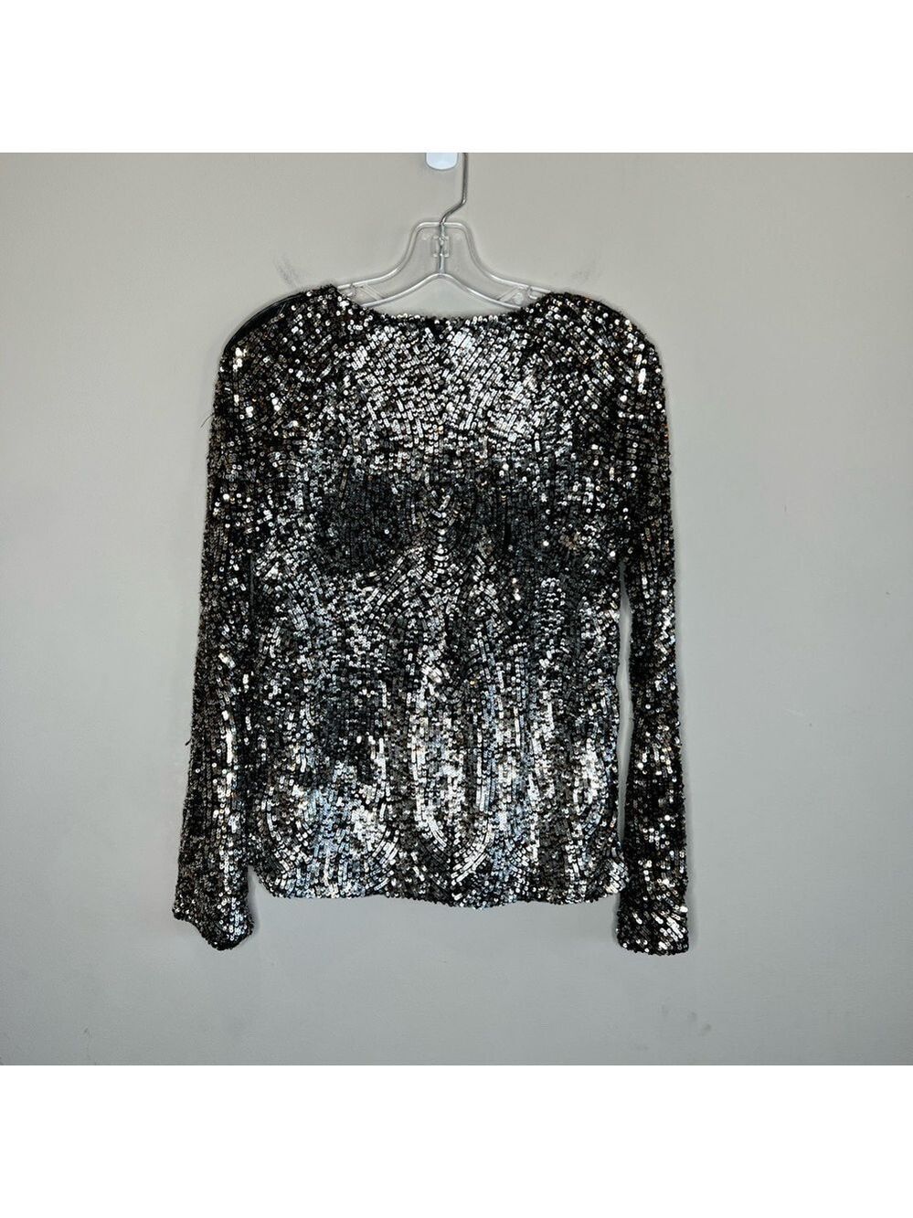 Equipment Abeline Long Bell Sleeve Sequin Top SZ S - Picture 7 of 9